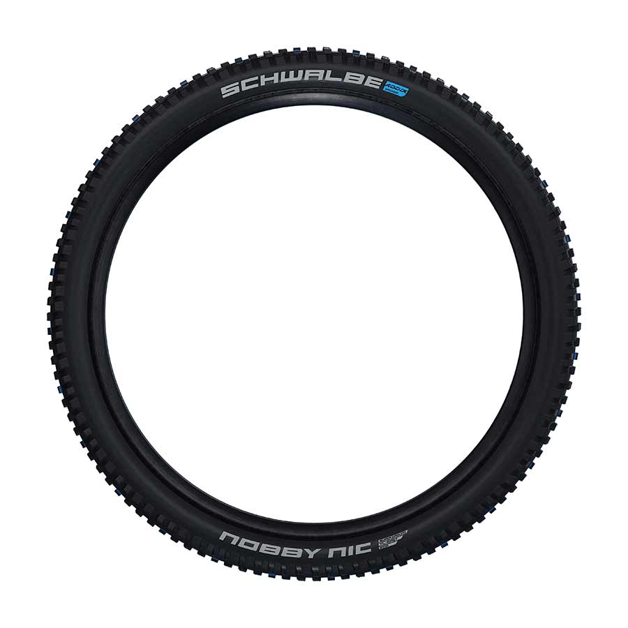 Schwalbe Nobby Nic mountain tire, 27.5x2.25, tubeless-ready, Addix Speedgrip, folding black tire for mountain biking.