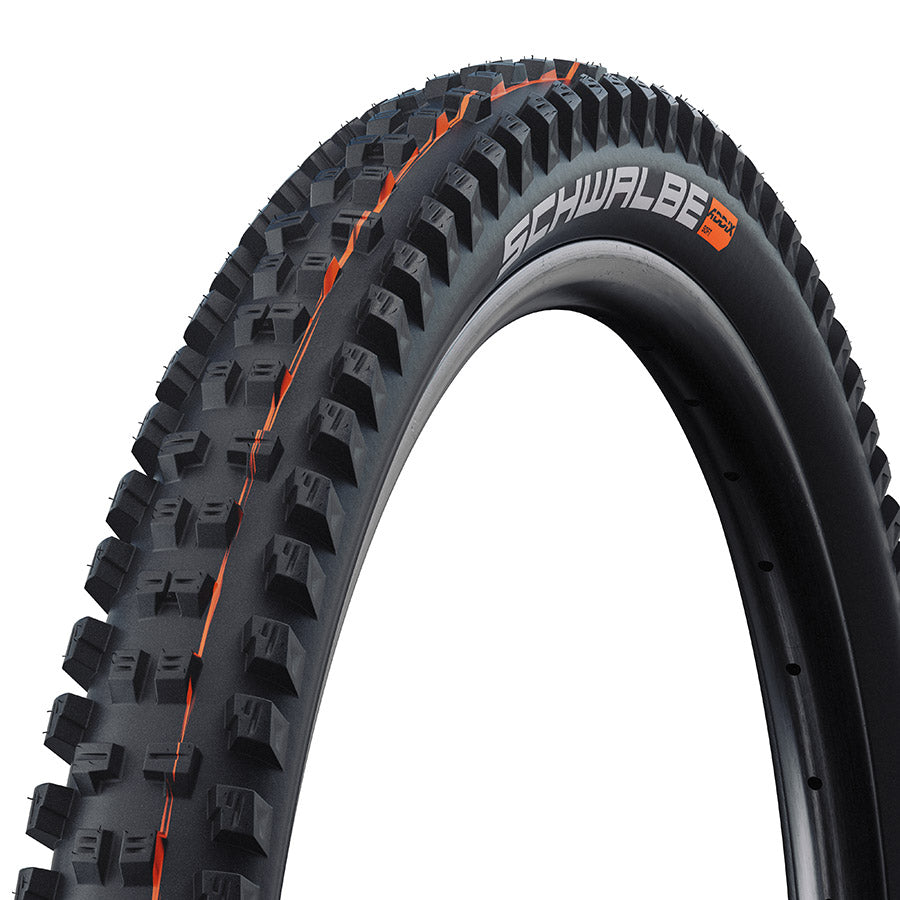 Schwalbe Tacky Chan mountain tires 27.5 x 2.40 folding clincher with Addix Ultrasoft rubber, black, for downhill riding