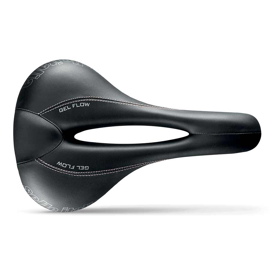 Black Selle Italia Donna road saddle for women, 270x168mm, lightweight 345g, designed for comfort and performance.
