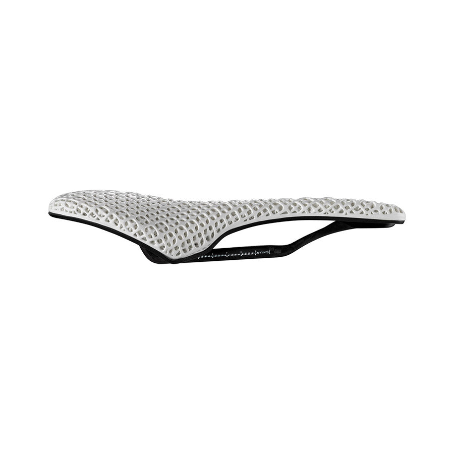 Selle Italia SLR 3D Road Saddle, 145mm width, lightweight white men's bike saddle with ergonomic design and padding.