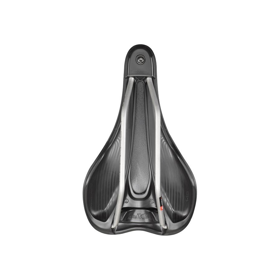 Selle Italia X-BOW mountain saddle, 155mm width, unisex black saddle with lightweight design, for mountain biking.