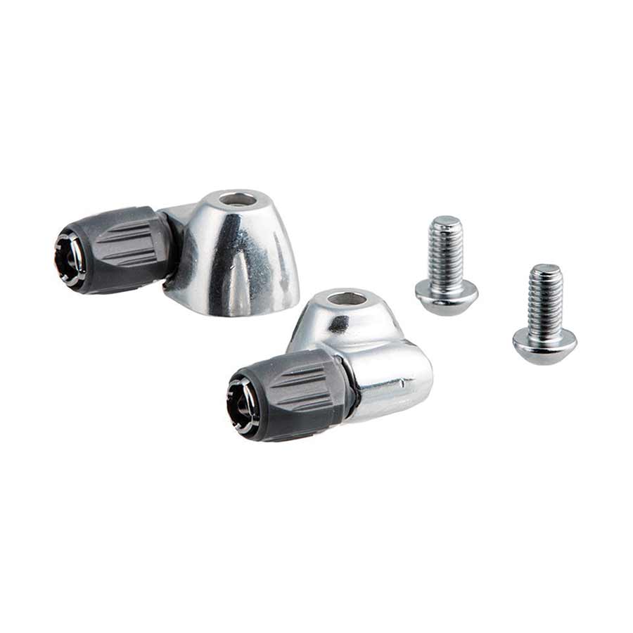 Shimano SM-CS50 Road bike cable stop for steel frame, part of cables and housing accessories, close-up of the metal component.