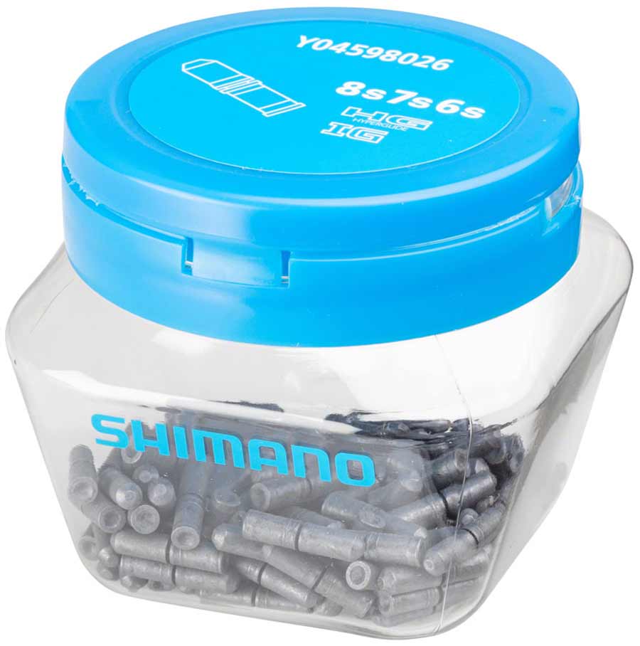 Shimano HG/IG 6/7/8 speed chain links and pins for bicycle chains, shown in a bag of three connecting pins.