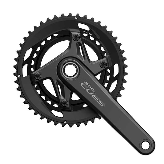 Shimano CUES FC-U6010-2 MTB crankset with 170mm black boost arm, designed for mountain biking performance.