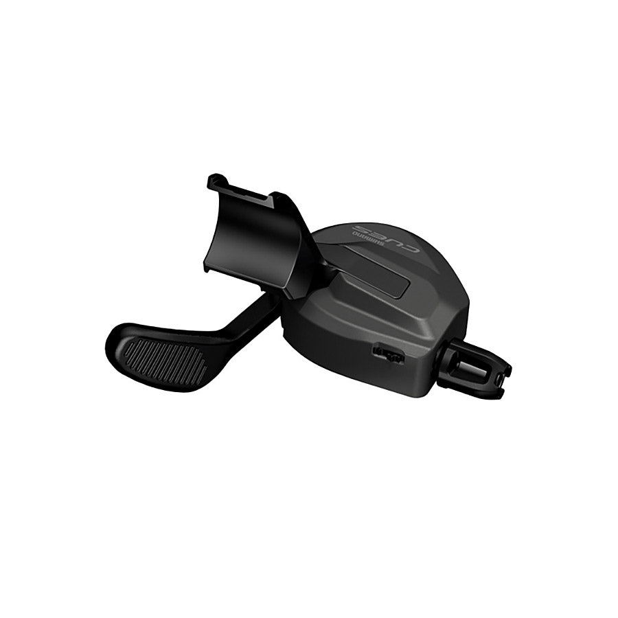 Shimano CUES SL-U8000 MTB trigger shifters with 11-speed I-spec II black finish, designed for mountain bike gear shifting.