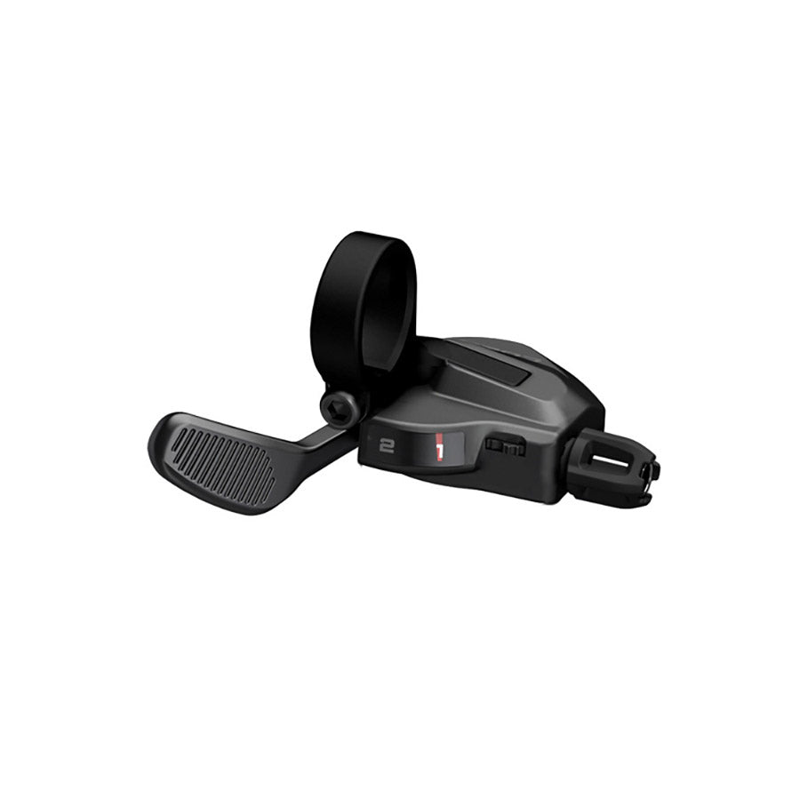 Shimano CUES SL-U8000 MTB trigger shifters with 11-speed I-spec II black trigger grips for mountain biking.