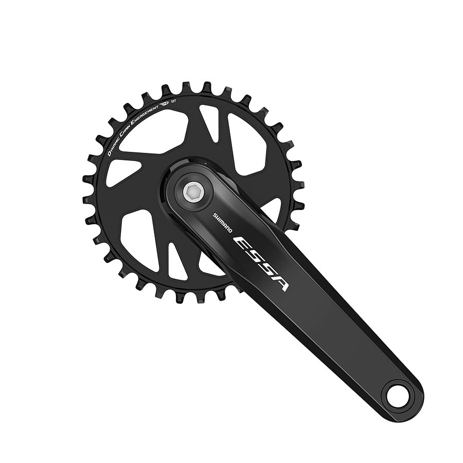 Shimano ESSA FC-U2000-1 MTB crankset with 32-tooth chainring, 170mm black aluminum crank arms for mountain biking.