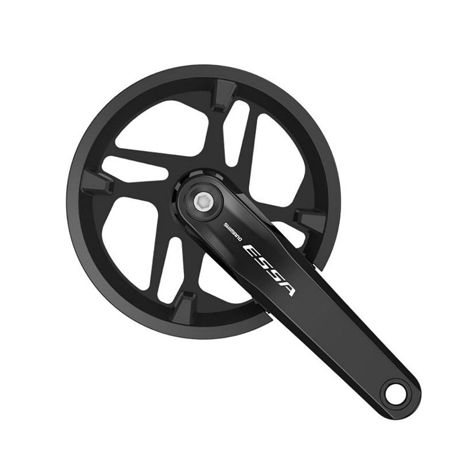 Shimano ESSA FC-U2000-1 MTB crankset with 32-tooth chainring, 170mm black crank arms for mountain biking performance.