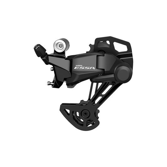 Shimano ESSA RD-U2000 rear derailleur for MTB, 8-speed, black, with GS cage, designed for smooth gear shifting on mountain bikes.
