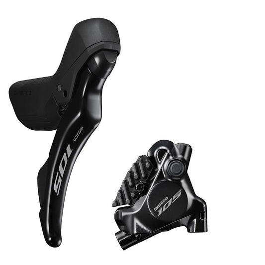 Shimano, 105 ST-R7120 / BR-R7170, Road Hydraulic Disc Brake, Front, Flat mount, 160mm, Black, IR71202DLF6SC100A