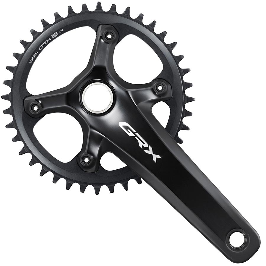 Shimano GRX FC-RX820-1 42T 170mm black road and track crankset with disc compatibility