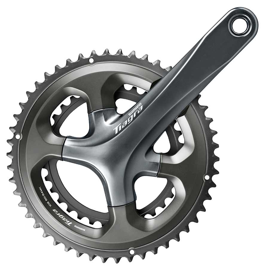 Shimano Tiagra FC-4700/4703 road and track crankset with 50T and 34T chainrings, 170mm arm length, grey finish, BCD 110mm.
