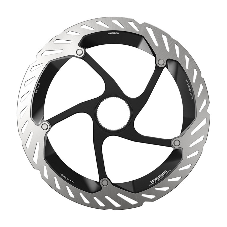 Shimano RT-CL900 160mm disc brake rotor with center-lock design, compatible with Shimano disc rotors and related parts.