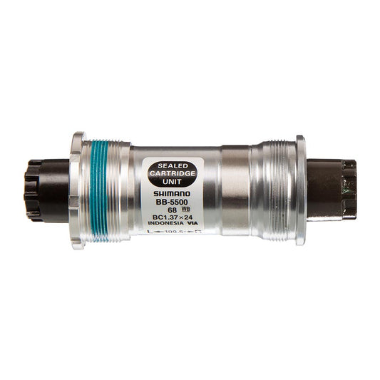 Shimano, EBB5500B09, BB-5500, Octalink, BB Shell: 68mm, Axle: 109.5mm, Steel, Silver