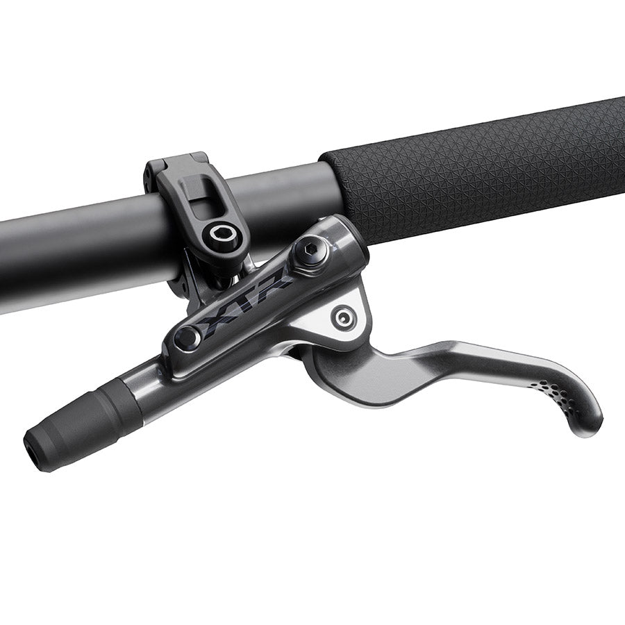 Shimano XTR BL-M9200 hydraulic MTB brake lever, left black mountain bike component with ergonomic design and hydraulic braking system.