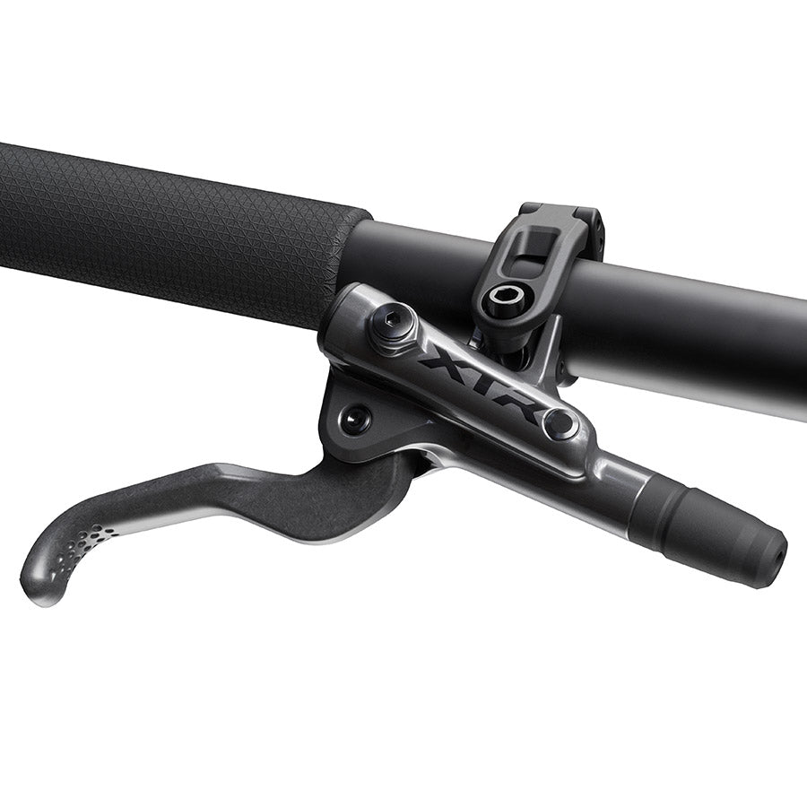 Shimano XTR BL-M9200 hydraulic MTB brake levers, left-side black mountain bike brake levers with ergonomic design.