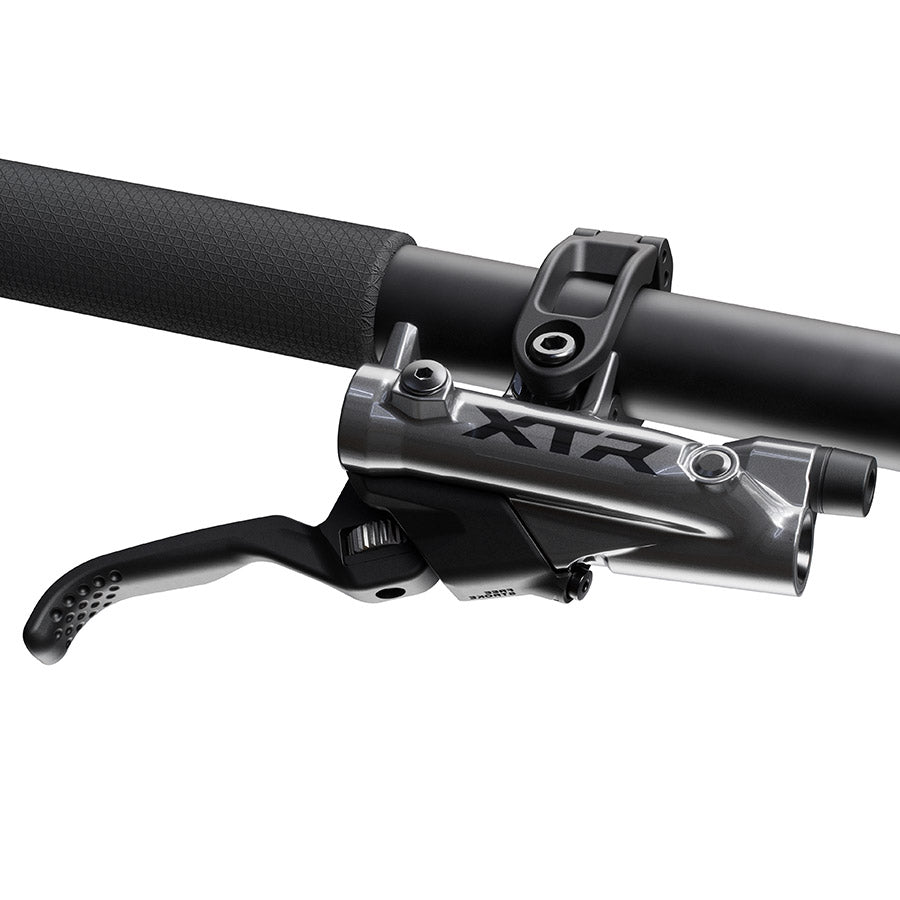 Shimano XTR BL-M9220 hydraulic MTB brake levers, left black, for mountain biking, featuring ergonomic design and precise control.