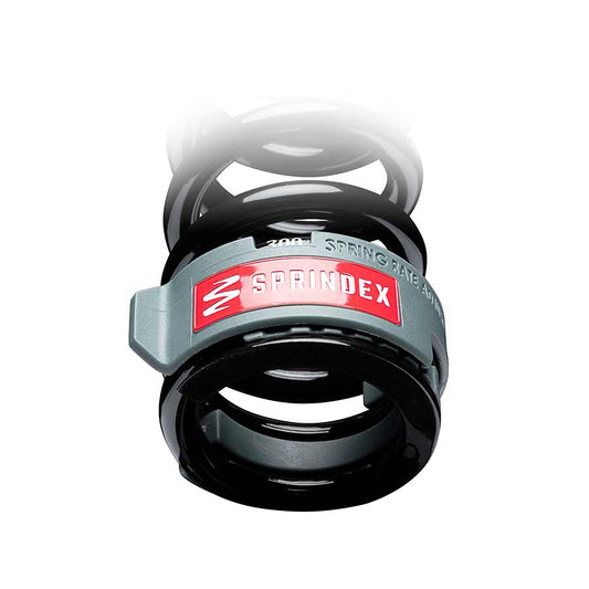 Sprindex shock replacement coil springs in 126x55mm, 380-430lb, designed for high-performance suspension systems.