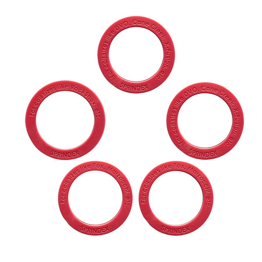 Sprindex shock replacement coil springs, 126x55mm, with 380-430lb tension, designed for durable suspension upgrades.