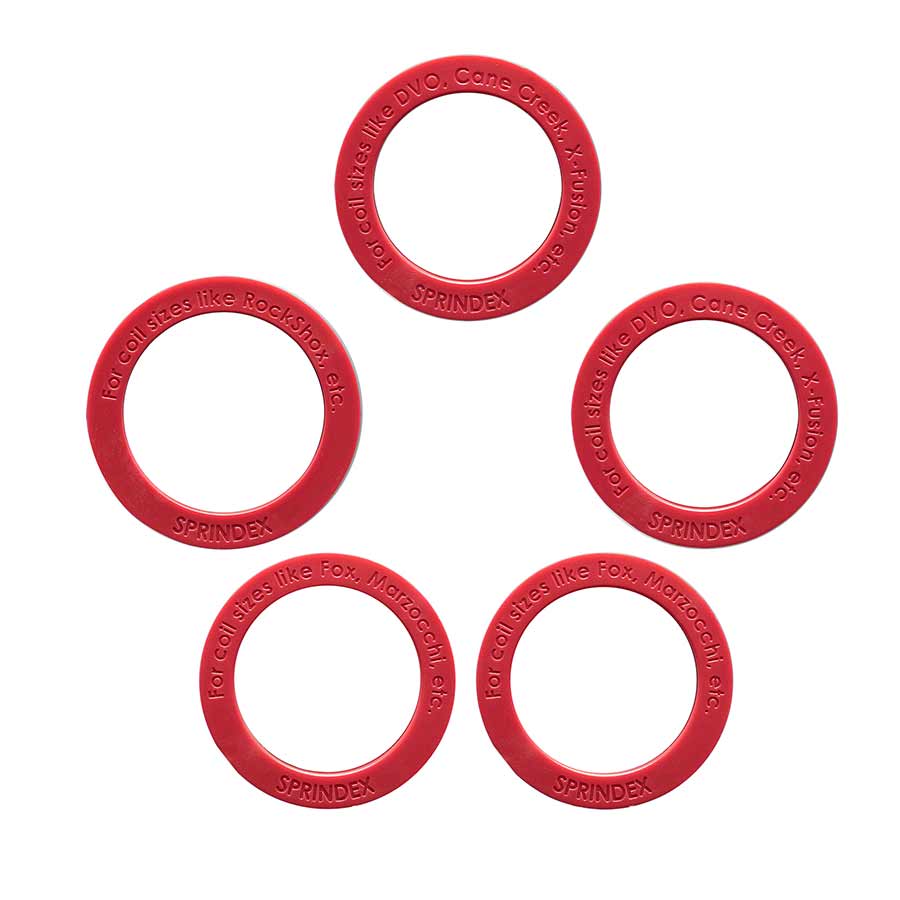Sprindex shock replacement coil springs in 126x55 size, with 380-430lb tension, designed for durable suspension performance.