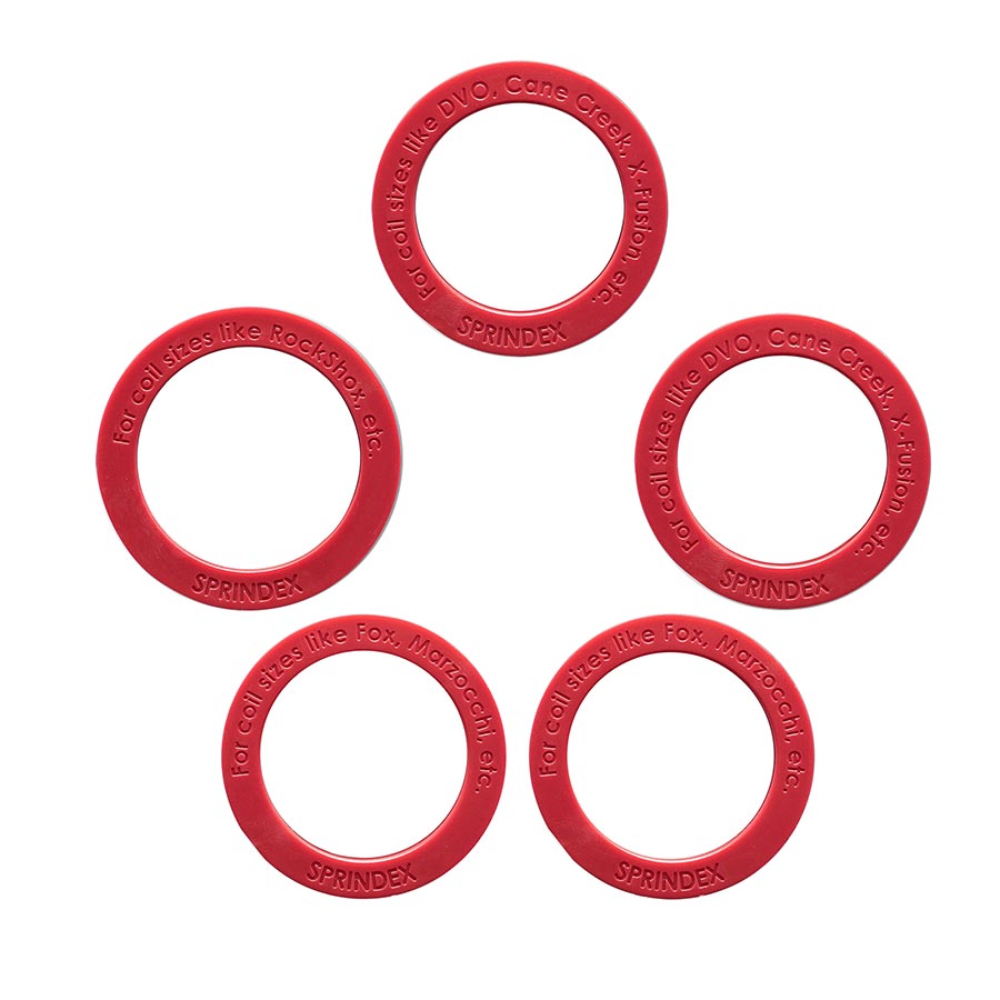 Sprindex shock replacement coil springs, 126x55mm, with 380-430lb capacity, designed for high-performance suspension systems.