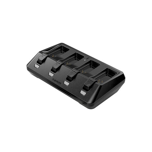 SRAM 4 Port USB-C Battery Charger for electronic shifter parts and accessories, with multiple charging ports and compact design.