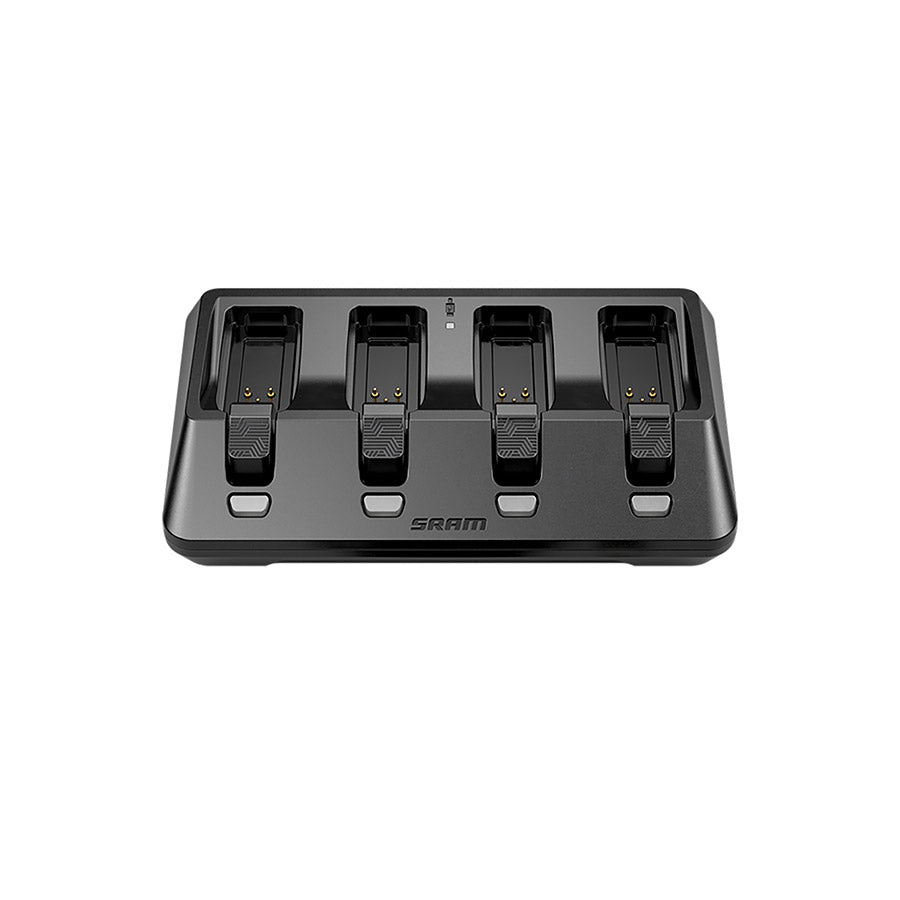 SRAM 4-Port USB-C Battery Charger for electronic shifter parts and accessories with multiple charging ports and compact design.