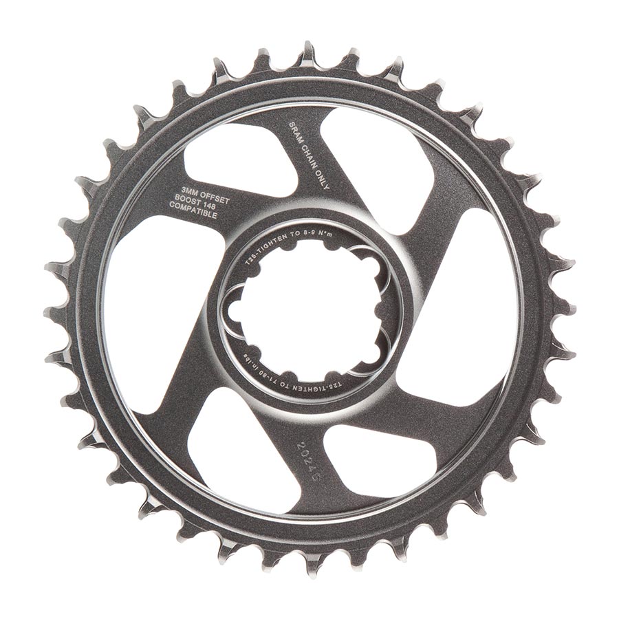 SRAM, X-SYNC 2 X01 Eagle Polar Grey, Chainring, Teeth: 30, Speed: 12, BCD: Direct Mount, Single, Alloy, Offset 6mm, Grey