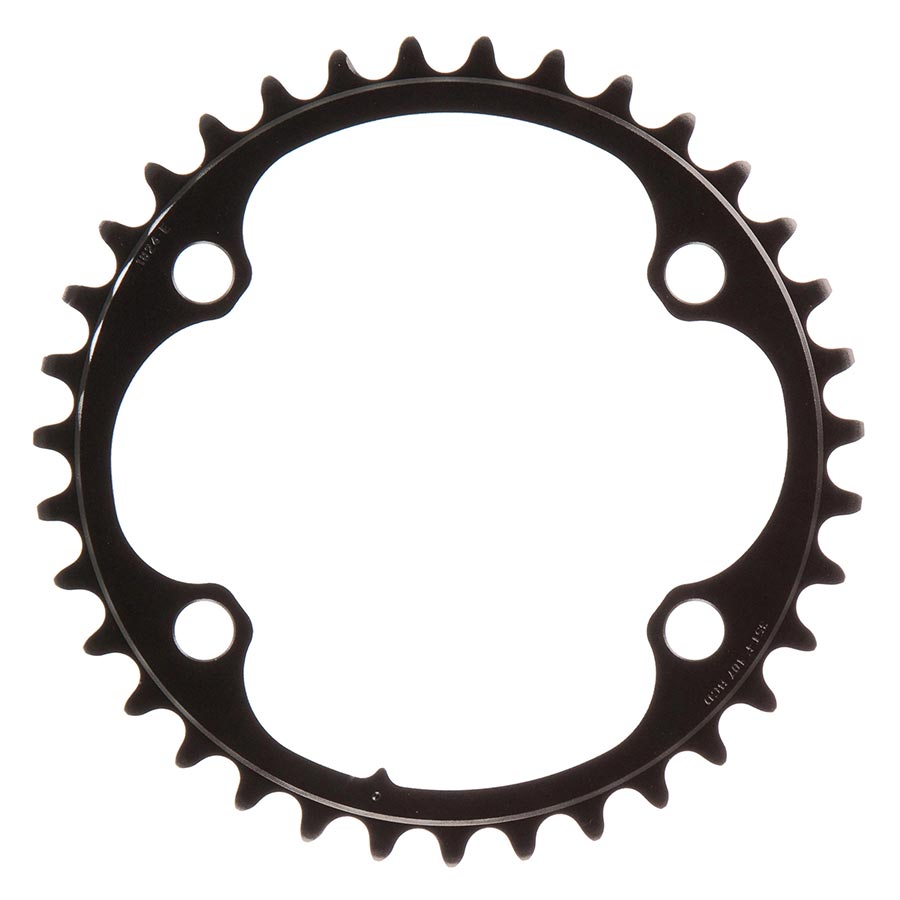 SRAM Force AXS 2x chainrings with 33-tooth aluminum inner and outer rings, 12-speed, black, 107 BCD, 4-bolt pattern