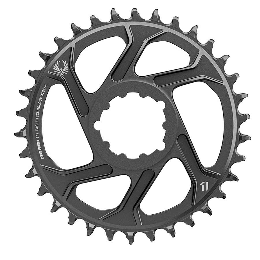 SRAM, X-SYNC 2 Steel 6mm, Chainring, Teeth: 30, Speed: 11/12, BCD: Direct Mount, Single, Steel, Black
