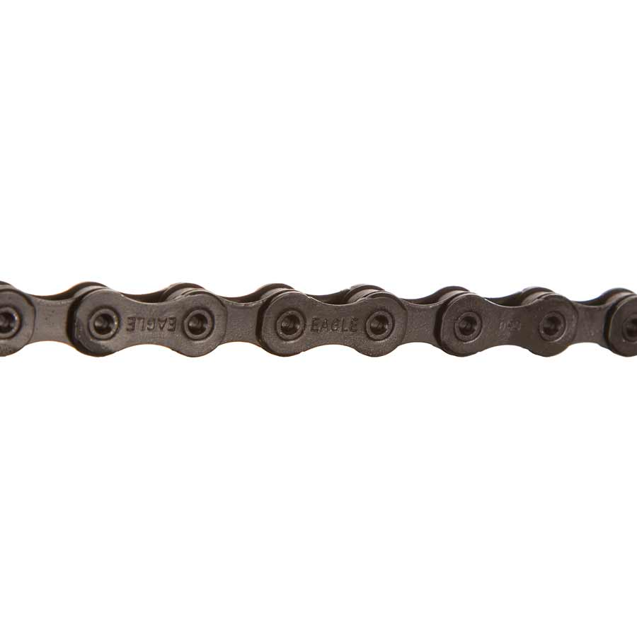 SRAM PC-XX1 Eagle 12-speed gold bike chain with 126 links and PowerLock connector for mountain biking durability.