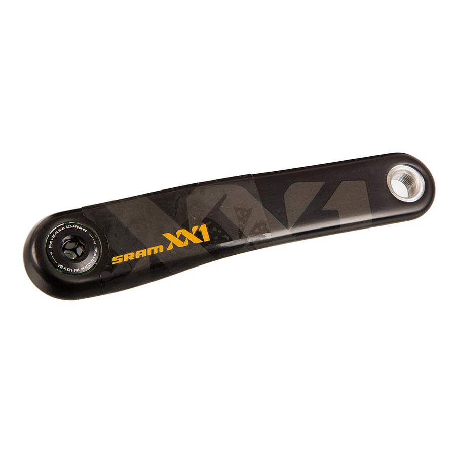 SRAM XX1 Eagle GXP left crank arm in gold, 170mm length, bicycle crank arm for mountain bike drivetrain component