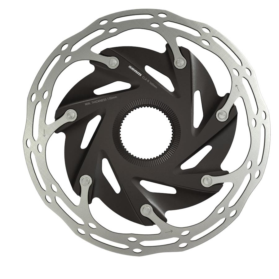 SRAM Centerline X Road CLX-R 140mm disc rotor with Centerlock mounting for bike braking system.