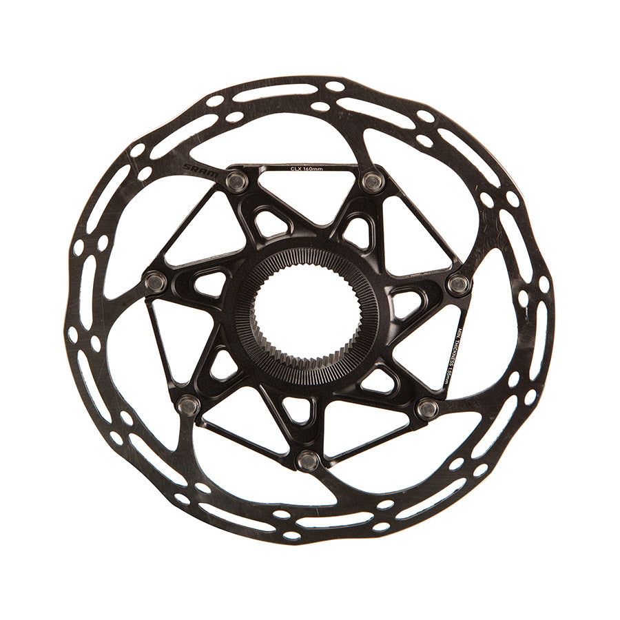 SRAM Centerline 2 Piece Rounded Centerlock disc brake rotor for bicycles, 140mm size, with a clean, rounded design.