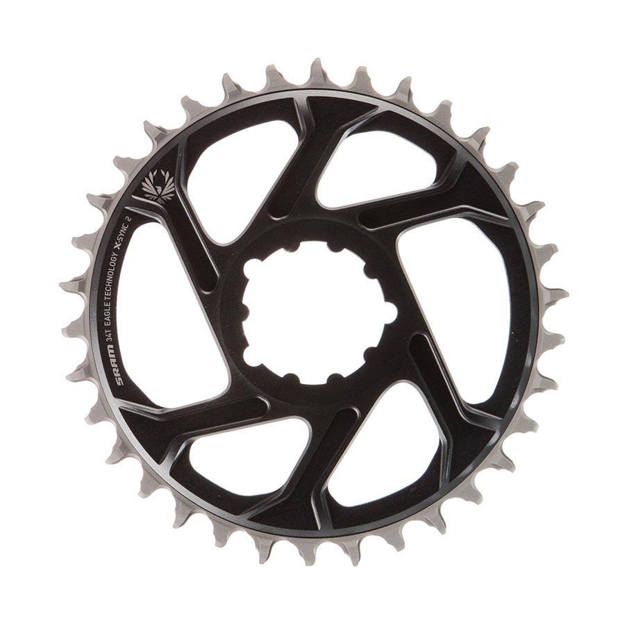 SRAM Eagle Lunar/Polar Grey aluminum chainring for 30-speed bikes, direct mount, 11/12 BCD, 4mm thickness, bike component