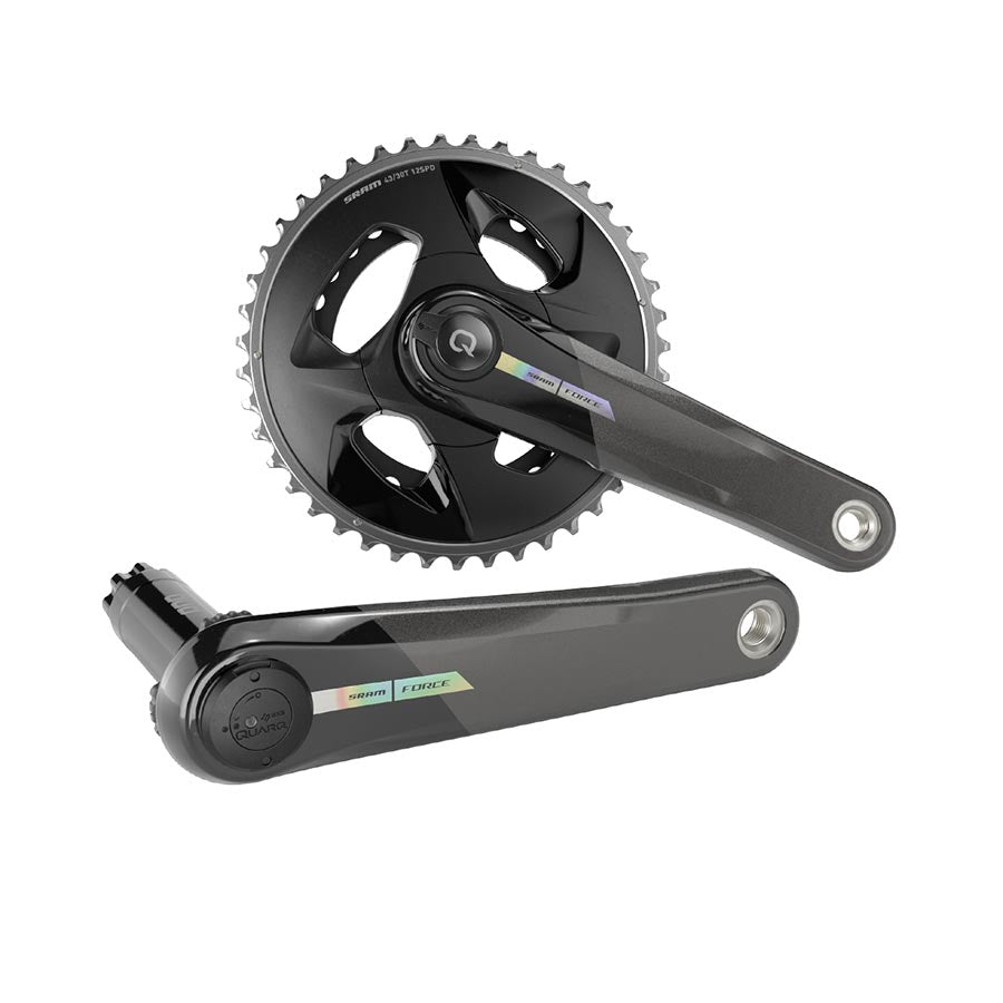 SRAM Force D2 2x Wide Power Meter crankset in black with 165mm crank length for road disc bikes