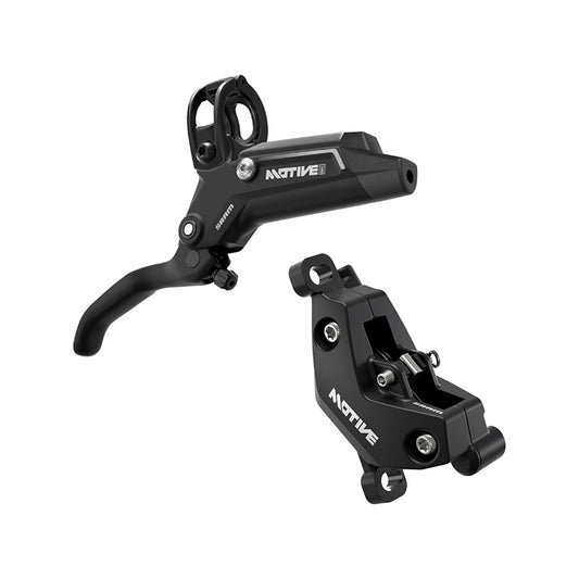 SRAM Motive Bronze A2 MTB hydraulic disc brake front post mount, black finish, mountain bike brake system component