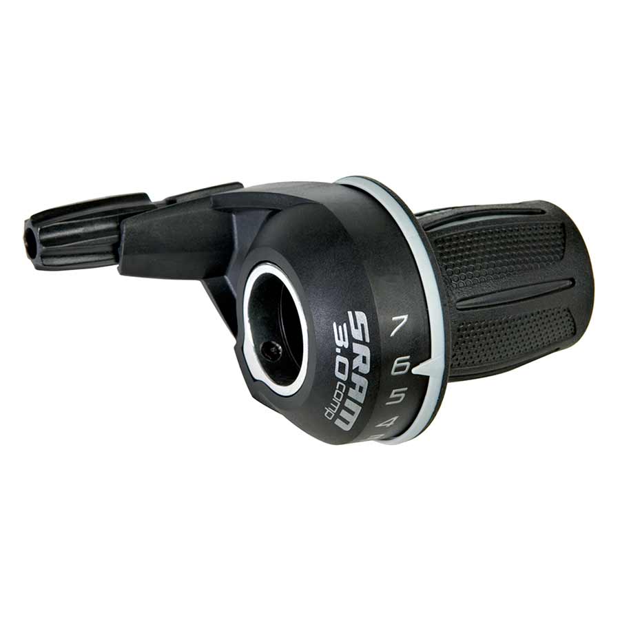 SRAM 3.0 Comp MTB Twist Shifters pair for 8-speed mountain bike gear shifting, durable and ergonomic design.