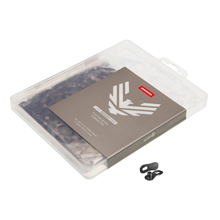 SRAM Power Link and Power Lock chain links and pins for bike chains, silver connector pack with four pieces