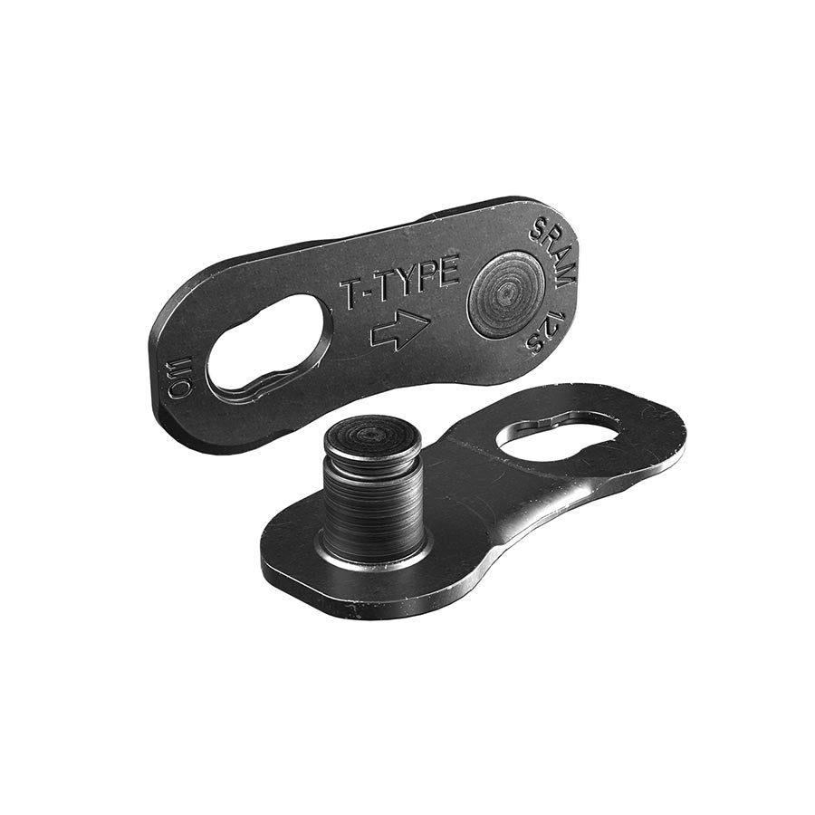 SRAM Power Link and Power Lock chain links and pins for 8-speed bike chains, silver connector with four pieces.