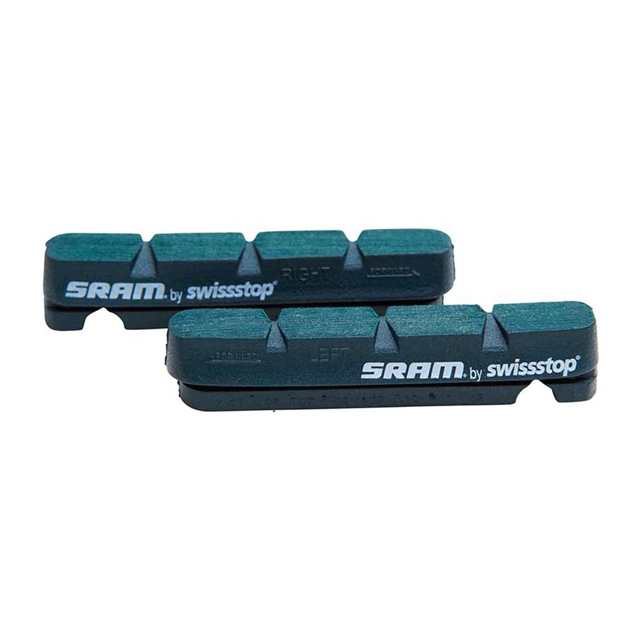 Pair of SRAM S900 Road Caliper Inserts, lightweight carbon brake pad inserts for road bike calipers.