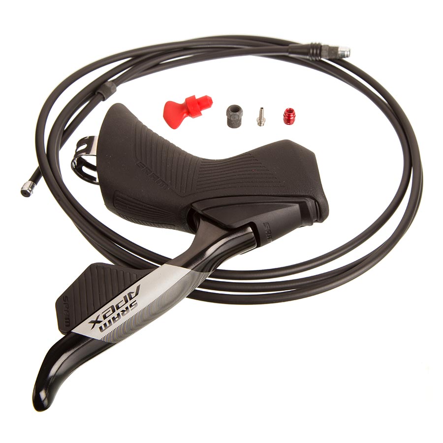 SRAM Apex AXS D1 road electronic shifter for left hand, black, with a sleek design and 12-speed electronic shifting system.