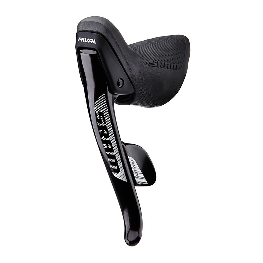 Pair of SRAM Rival22 Road Shifter-Brake Levers for 2x11-speed bikes, showing ergonomic design and gear and brake controls.