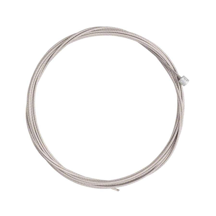 SRAM stainless steel shifter cable for bikes, 2200mm length, compatible with Shimano and SRAM gear shifting systems.