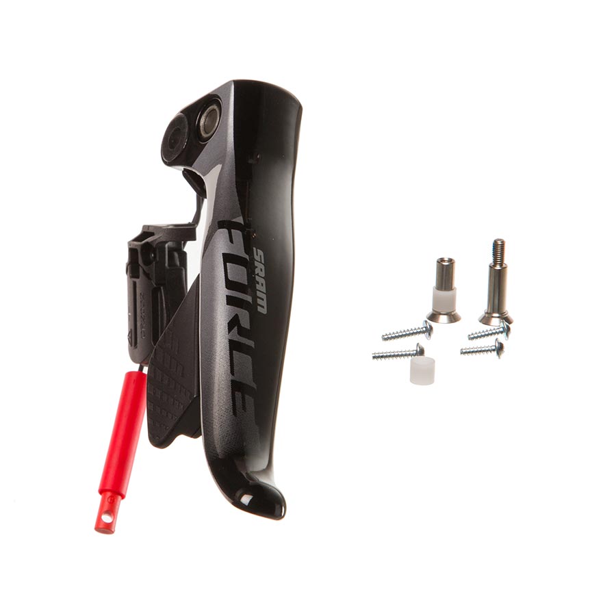 SRAM Force AXS brake lever assembly for bike shifter parts, left side, with ergonomic design and branding visible.