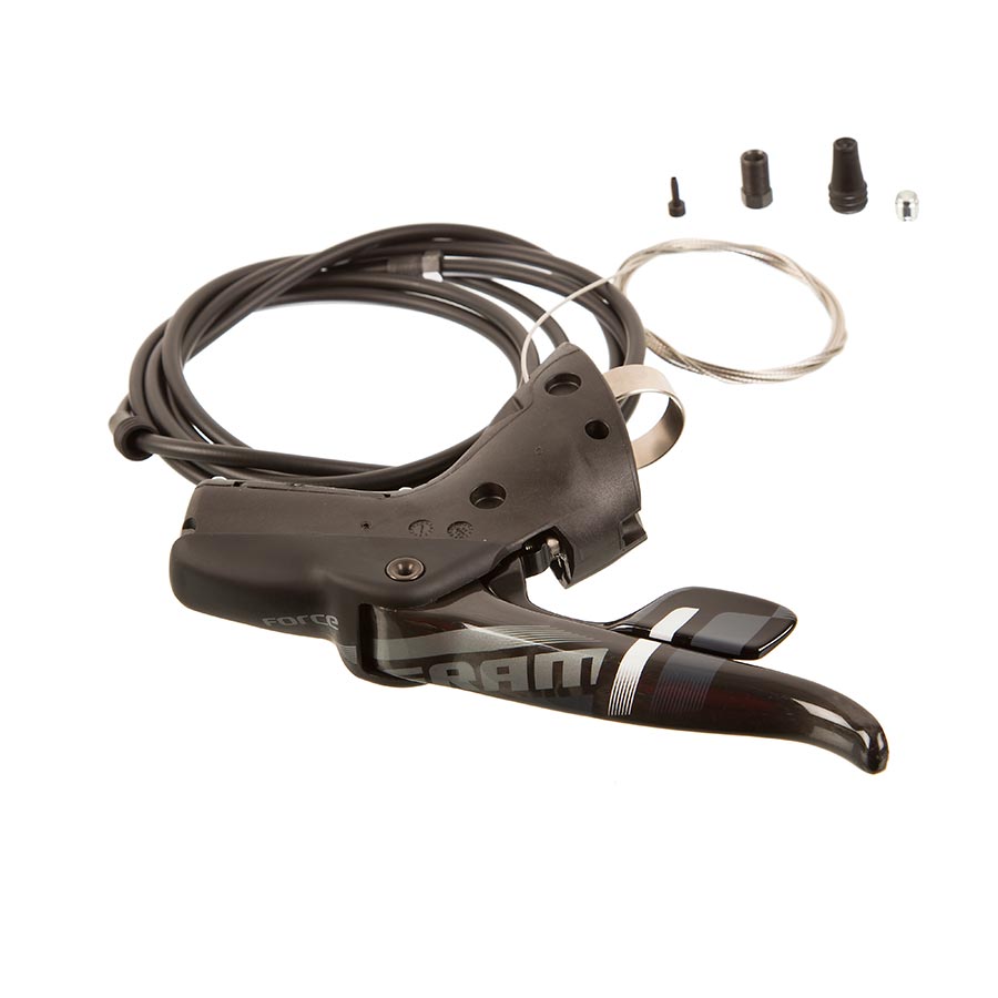 SRAM Force 22 HRD shift and brake lever for bike shifter parts, showing details of the rear shifter component