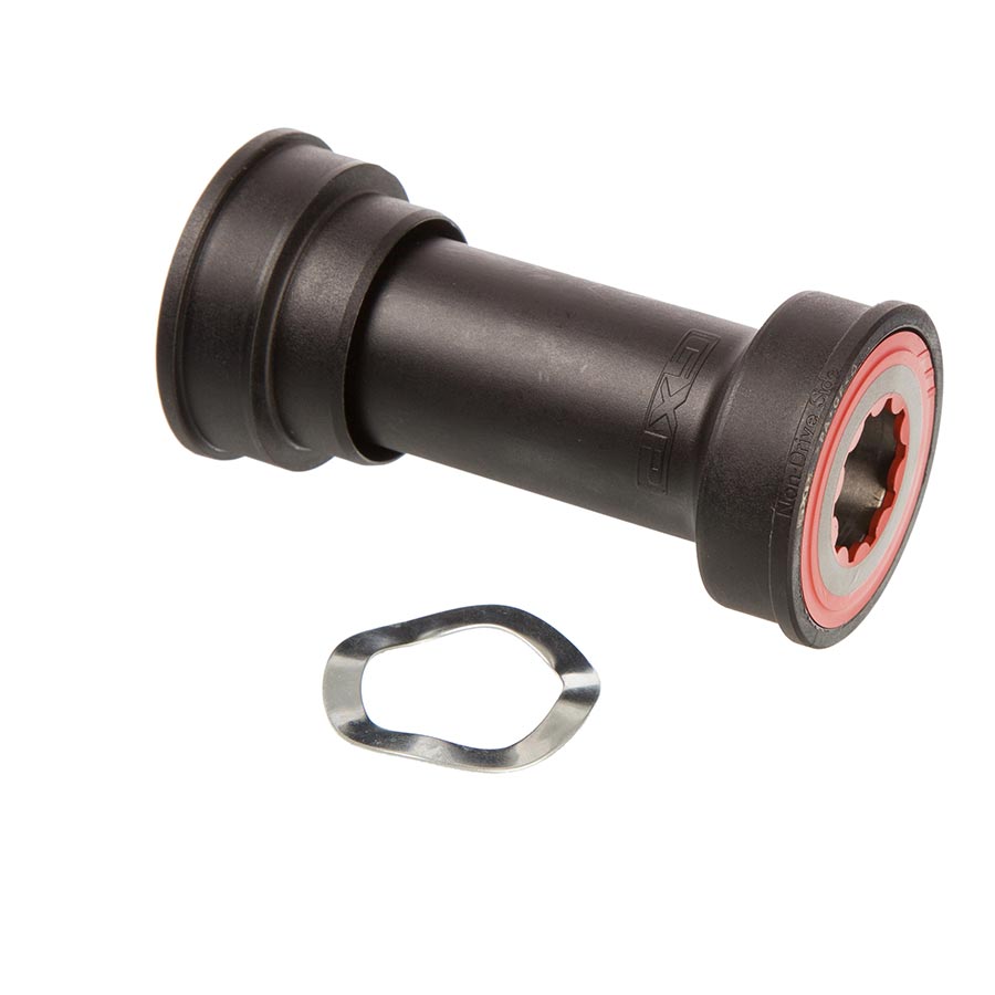 SRAM GXP Team threaded cups bottom bracket for BSA 68-73mm, steel silver, with 24/22mm spindle, compatible with mountain bikes.