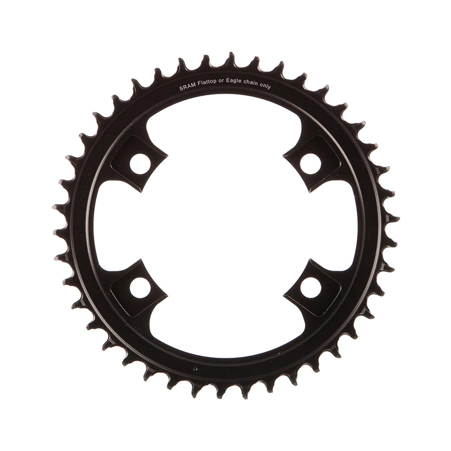 SRAM X-SYNC 2 107mm chainrings, 40-tooth, 12 BCD, aluminum, grey, designed for 12-speed bike drivetrain.