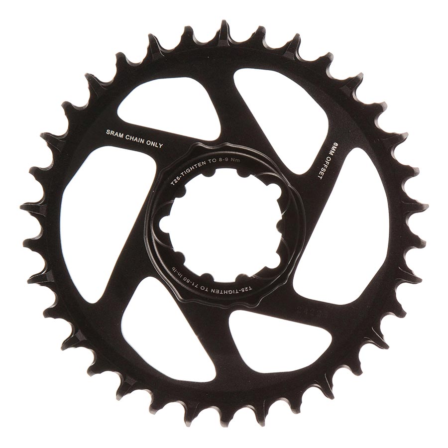 SRAM X-SYNC 2 SL chainrings, 32-tooth aluminum gold chainrings for 11-12 speed bikes, direct-mount, 3mm thick, for single chainring setups.