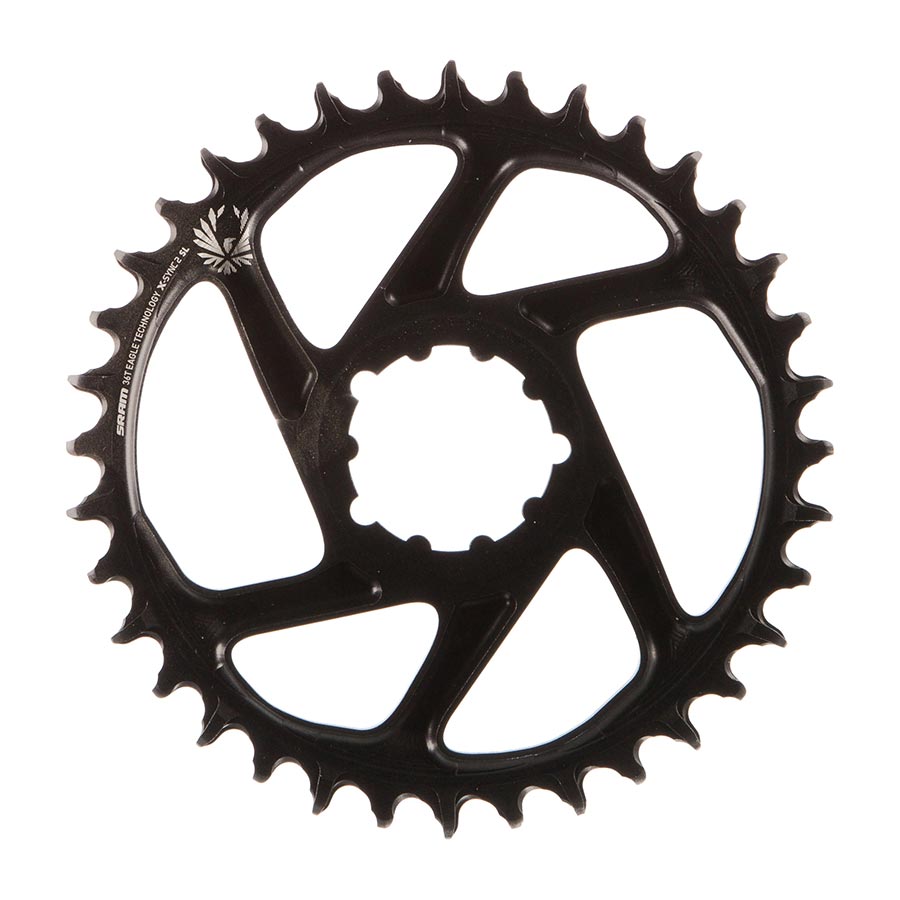 SRAM X-SYNC 2 SL chainrings, gold aluminum, 32-tooth, direct mount, compatible with 11-12 speed drivetrain, for mountain bikes
